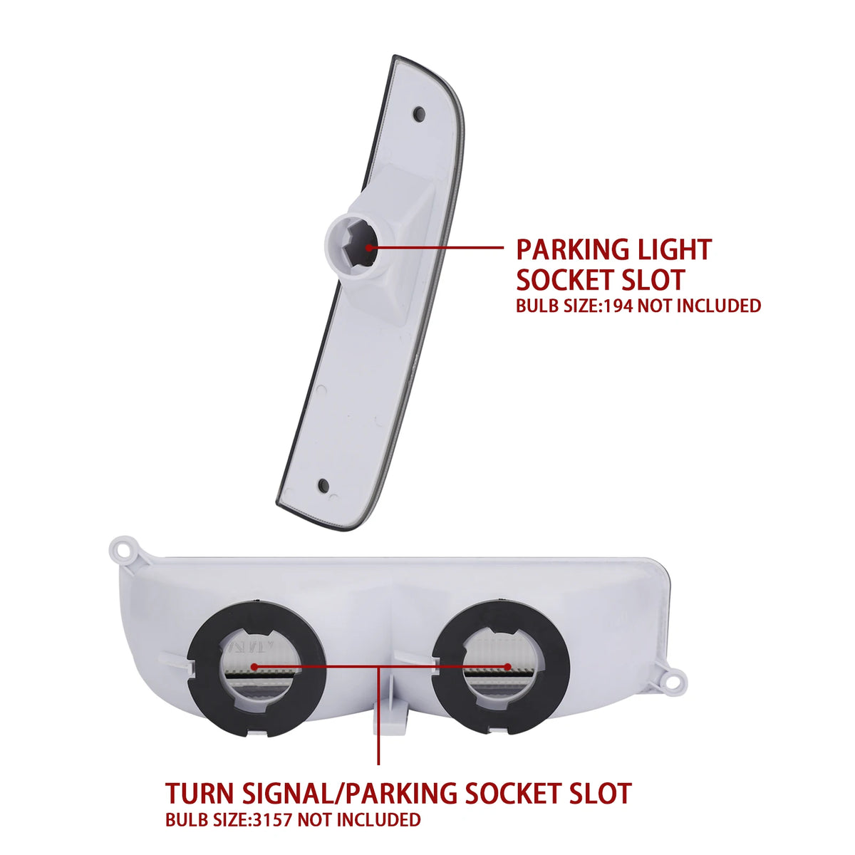 Azumka Jeep 97-01 XJ Signal Lights - COMBO Smoke Bumper Turn Signal + Corner Side Marker Lamps Set (Left +...