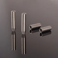 Azumka 4pcs For Mercedes Benz W204 W212 W163 W164 W218 X204 AMG Stainless Metal Door Lock knob Pins C...