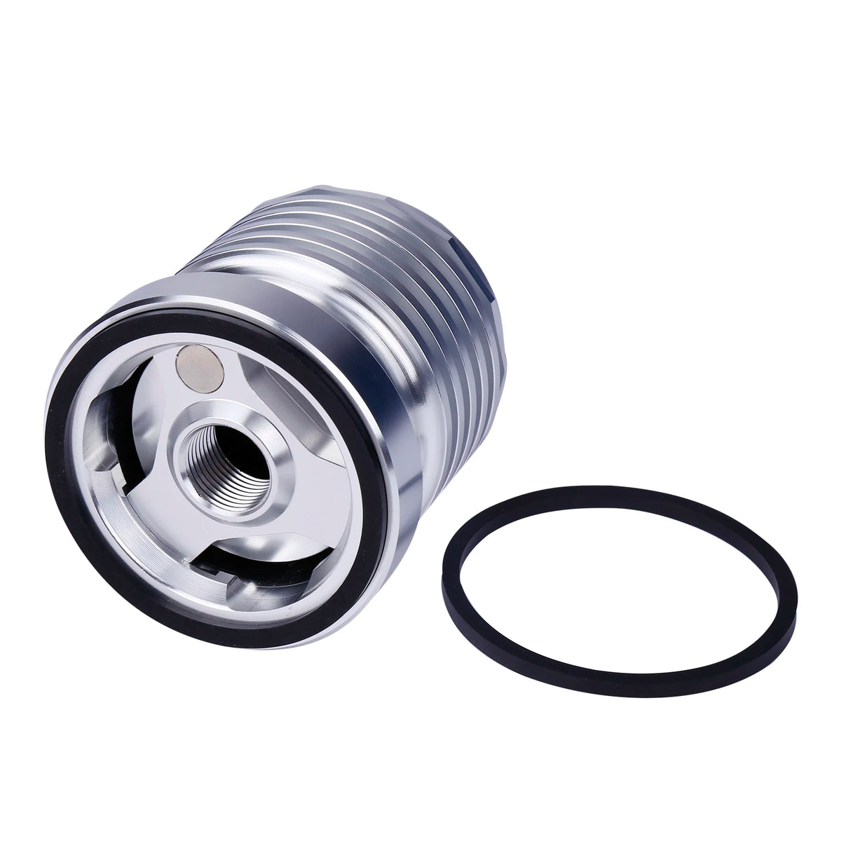 Azumka Motorcycle Racing Stainless Steel Reusable Oil Filter with Replacement cartidge fitting...