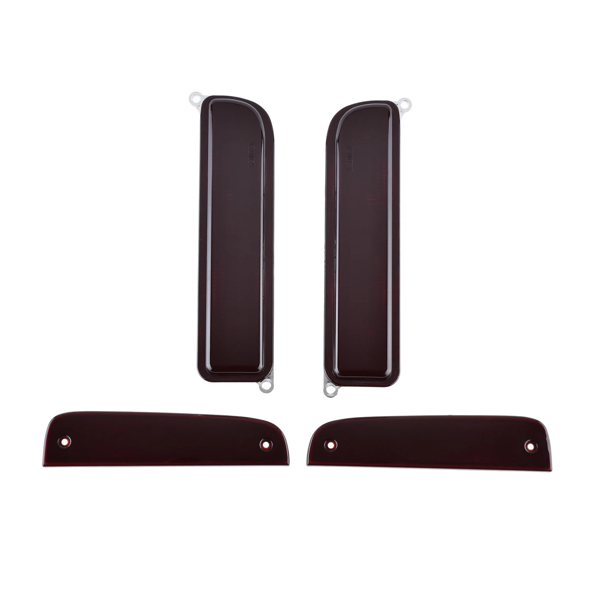 Azumka Jeep 97-01 XJ Signal Lights Red smoke Clean Bumper Turn Signal + Corner Side Marker Lamps Set (Left +...