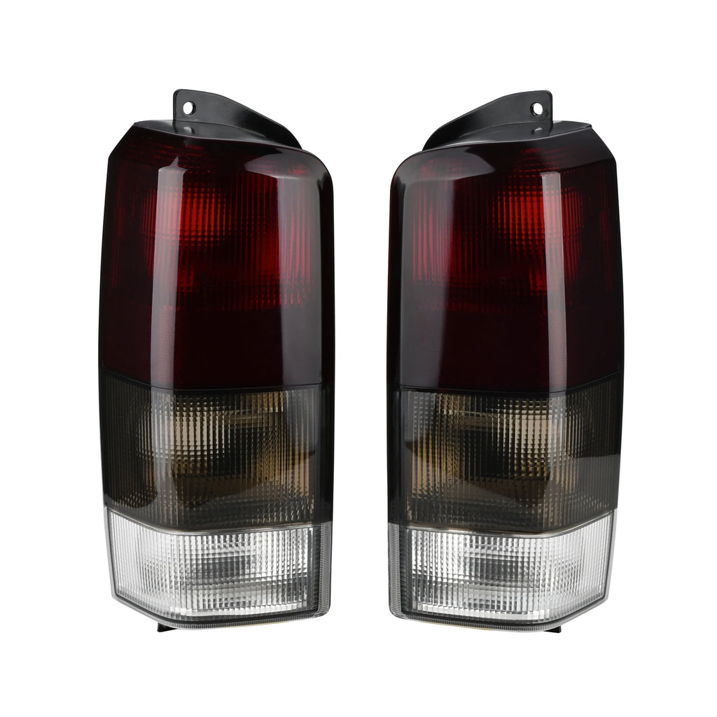 Azumka Jeep 97-01 XJ Tail Lights Red/Smoke Lens Rear Tail Lamps Set(Left + Right)Compatible with 1997-2001...